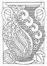 Coloring Pages Deco Adult Adults Vase Patterns Printable Book Flower Pattern Print Color Coloriage Simple Colorier Just Creative Fleur Visit sketch template