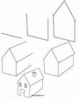 House Drawing Draw Step Easy Simple Drawings Learn Lessons Perspective Instructions Kids Thedrawbot Choose Board Has sketch template