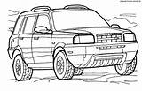4x4 Freelander Landrover Transport Nissan Coloriages Terrano Colorator sketch template