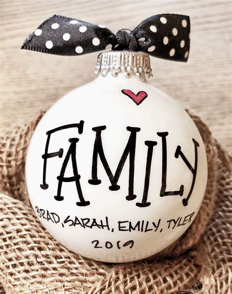 personalized family  ornament family  ornament etsy