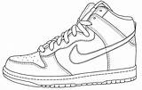 Nike Coloring Pages Jordan Air Shoes Basketball Drawing Getdrawings sketch template