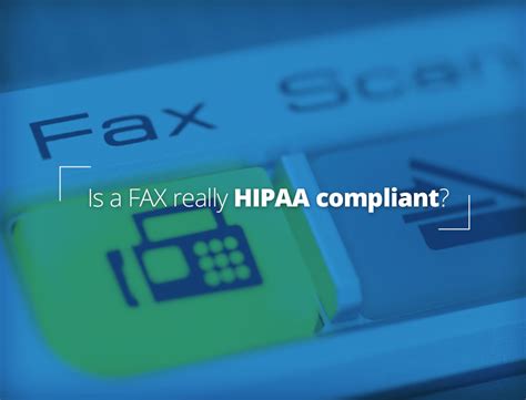 fax document hipaa compliant