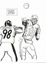 Coloring Brady Tom Pages Football Library Clipart Coloringhome sketch template