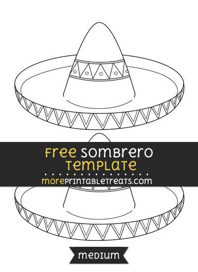 sombrero template medium paper hat diy mexico crafts hat