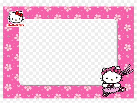 kitty birthday frame png  kitty transparent png