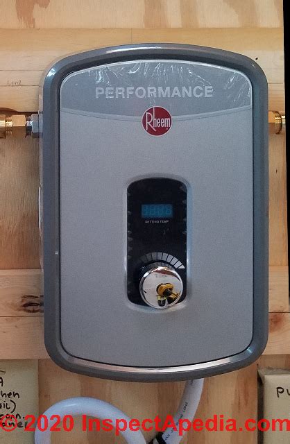 rheem tankless electric water heater leak repair point   water heaters rheem ecosmart