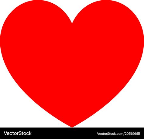 heart red color royalty  vector image vectorstock