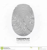 Fingerprint Impronta Progettazione Vettore Designlooter sketch template