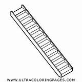 Escalera Stairway Line Stairs Screw Ultracoloringpages sketch template