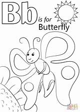 Letter Coloring Butterfly Colouring Pages Printable Worksheet Preschool Clipart Color Alphabet Number Sheets Kids Butterflies Template Activities Words Supercoloring Abc sketch template