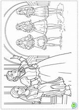 Coloring Dinokids Barbie Musketeers Close Print Pages sketch template
