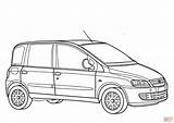 Coloring Pages Fiat Multipla Cars 500 Template Kids sketch template