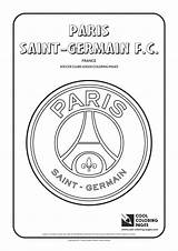 Coloring Paris Logo Pages Germain Saint Cool Psg Football Coloriage Soccer Foot Logos Clubs Printable Kids sketch template