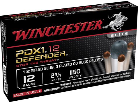 winchester defender  ga ammo    buckshot  pellets box