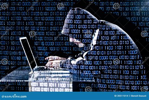 hacker typing   laptop stock photo image  criminal