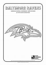 Coloring Nfl Pages Logos Ravens Football Baltimore Cool Logo Teams Team American Sheets Printable Kids Template North Sports Division Print sketch template