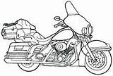 Motorcycle Harley Colorare Bike Coloring4free Bikes Cycle Glide sketch template