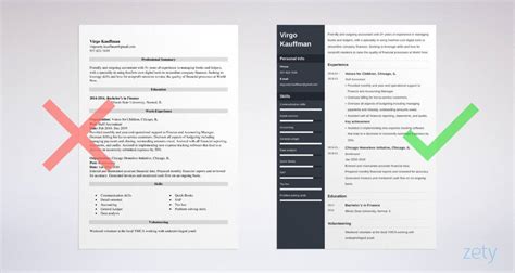 nonprofit resume template