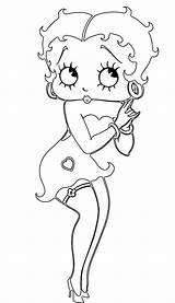 Coloring Pages Betty Boop Adult Printable Valentine Book Kids Cartoon Sheets Choose Board Colouring Disney sketch template