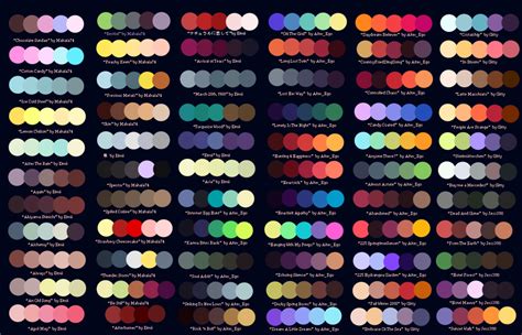 Colour Palettes No 1 By Striped Tie On Deviantart Color Palette