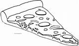 Pizza Coloring Wecoloringpage sketch template