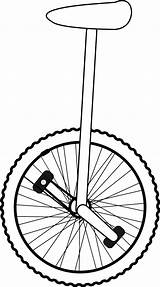 Unicycle Coloring Getcolorings Clipart sketch template