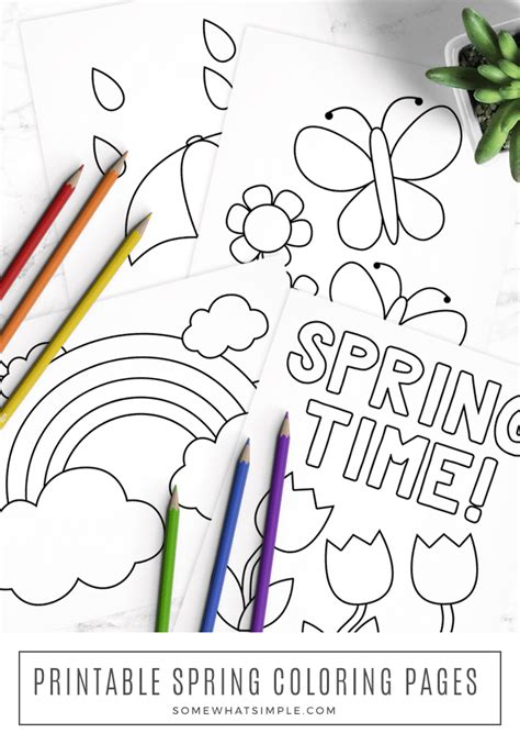 spring printable coloring pages  kindergarten