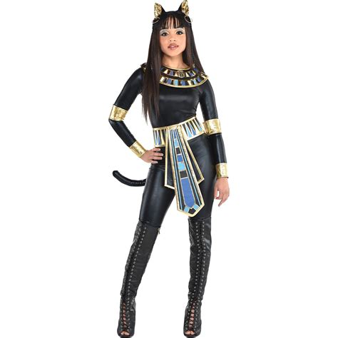 party city egyptian bastet goddess halloween costume for women with