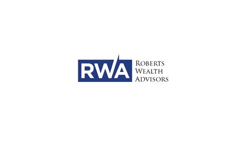 upmarket  financial advisor logo design  roberts wealth