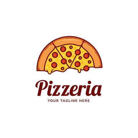 melting pizza logo pizzeria restaurant  melting cheese logo icon