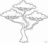 Baum Arbre Jungle Savanne Savane Africaine Arbres Dschungel Silhouette Bäume Afrikanischen Africain Ausdrucken Zeichnung Pindiario Jaden Afrikanische Lion Drucken Gemerkt sketch template
