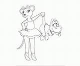 Ballerina Angelina Coloring Pages Color Library Clipart Line Popular Books sketch template