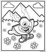 Coloring Pages Scentos Monster Character Cute Choose Board Characters Color sketch template