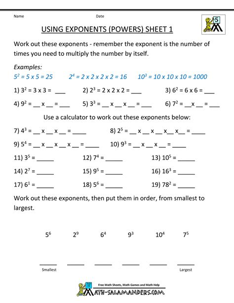math worksheets  grade complex calculations