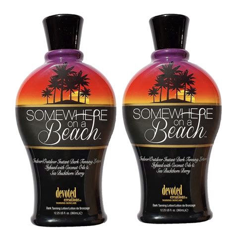 2 Pack Devoted Creations Somewhere On A Beach Instant Dark Tanning