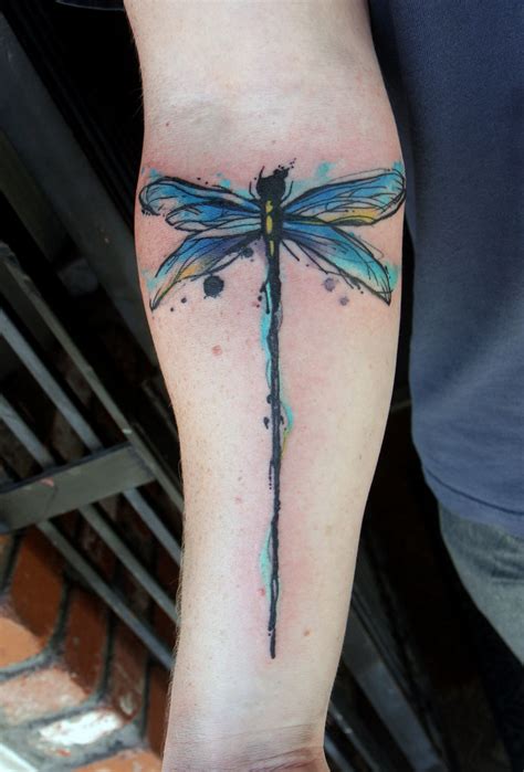 Watercolor Dragonfly Tattoo A Photo On Flickriver