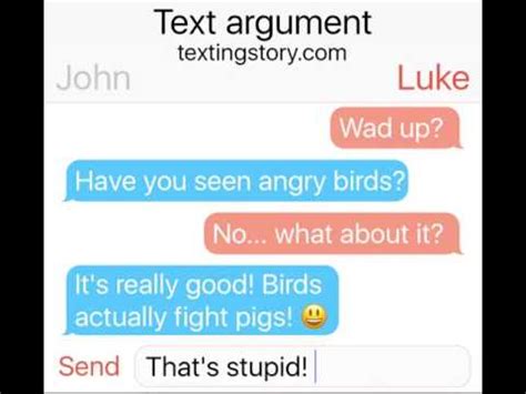 text argument youtube
