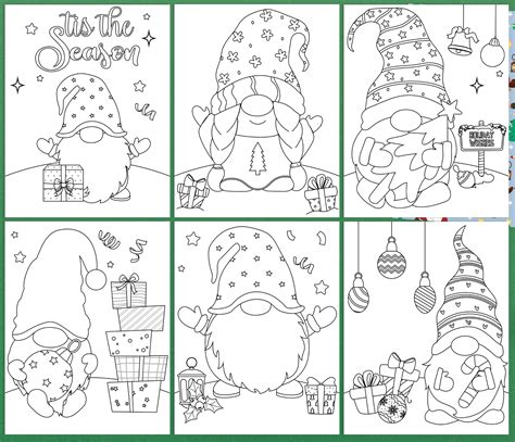 printable easter gnomes coloring pages  kids  adults