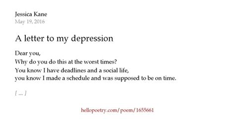 letter   depression  clementine eleos  poetry