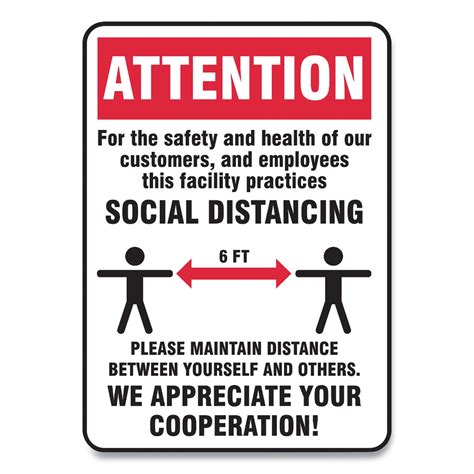 social distance signs  customers  employees distancing redwhite pk walmartcom