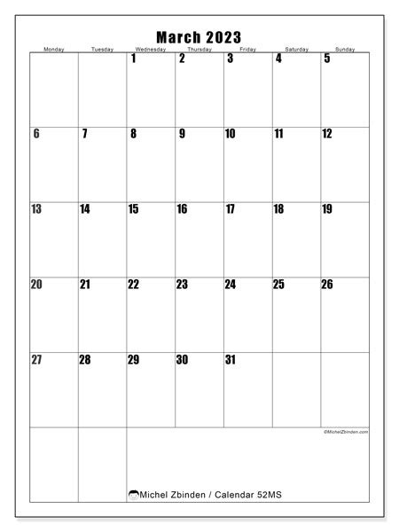 march  printable calendar ms michel zbinden uk