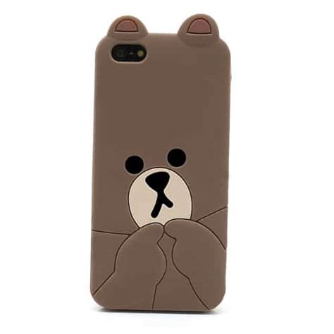 Cute Brown Bear Iphone 4 5 Case Iphone Cases Kawaii Case