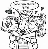 Dork Diaries Coloring Pages Bff Nikki Print Colouring Friends Characters Dorks Book Diary Books Cute Printable Why Make Sheets Party sketch template