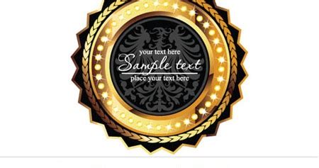 quality graphic resources gold  black luxury labels