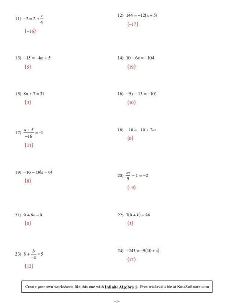 step equations worksheet multiple step equations worksheet ole