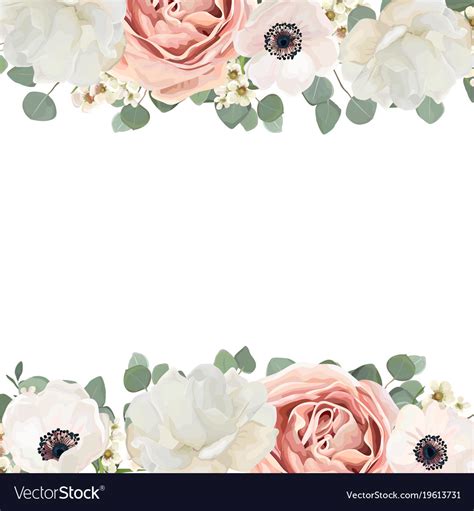 floral card design  rose flower bouquet vector image
