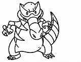 Krookodile Pokémon Educativeprintable Carnivine Colouring Educative sketch template