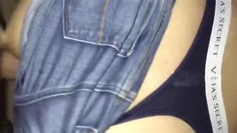 fucking through jean shorts cumming on her thong porn videos