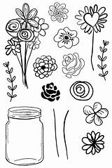 Doodle Flowers Flower Doodles Clear Drawings Background Beautiful Stamp Easy Drawing Simply Pen Used Card Stamps Visit Copic Markers Oxide sketch template
