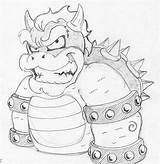Bowser Coloring Giga Pages Template sketch template